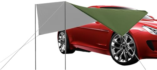 GjnjfdF Vordach für Auto – Seitenmarkise für Auto, wasserdicht, Sonnenunterstand, Markise für den Außenbereich, für SUV, LKW, Wohnmobil, Strand, Angeln