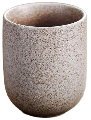 SeaBell AAA Ceramic Cup – Japanese Style Handcrafted Stoneware Coffee & Tea Mug, 120 ml (Multiple Colours) (Speckled Beige)