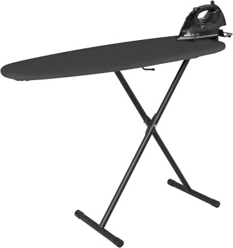 Corby Oxford Ironing Centre in Dark Grey with Sherwood 2000W Steam Iron - UK Plug