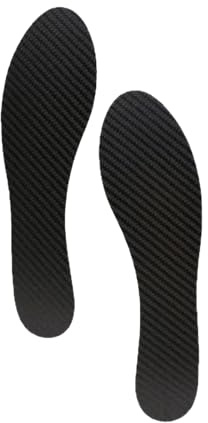Carbon Fibre Orthotic Insoles – Rigid Carbon Plate Shoe Inserts for Forefoot Support & Stiff Toe Comfort, Lightweight Stability Insoles for Men Women Running Hiking (UK 8)