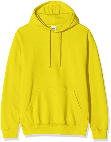 AWDis Men's College Hoodie, Yellow (Sun Yellow), Large