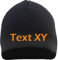 HB_Druck Beanie mit Wunschtext - Blockschrift - Bestickt - Mütze Strickmütze Stickfarbe: orange