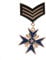 YAZILIND Vintage Herren Sterne Medaille Abzeichen Kleidung Mode Kostüm Marine Brosche