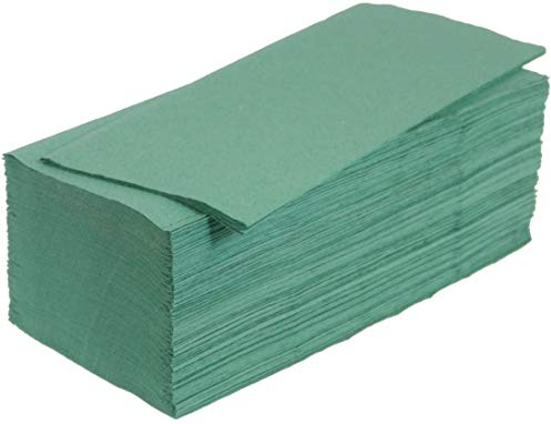 Papierhandtücher Falthandtücher ZZ-Falz grün 25x23cm 1-lagig 5000 Blatt