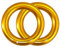 NewDoar Abseilring 25kN Gold Großer O-Ring-Seilverbinder für Klettersteigbaum-Rettungs-Hängematte und Slackline （2er-Pack