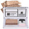 Doppel Lidschatten-Pulver-Palette - Glänzende Matte Glitter Eyeshadow Makeup, 1 Sekunde Geeignet für Frauen, Glitzer-Lidschatten, Schnelles Make-up (Erdton)