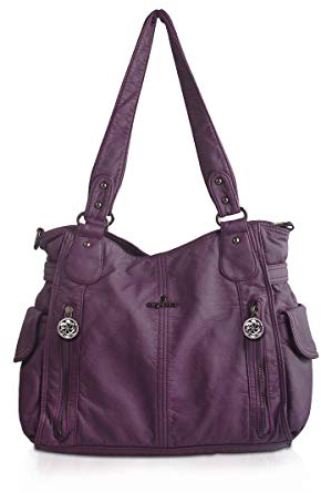 NICOLE & DORIS Donna Borse a spalla Borse a spalla Borse a mano Borsa a tracolla Borse Tote Donna con scomparti multipli viola