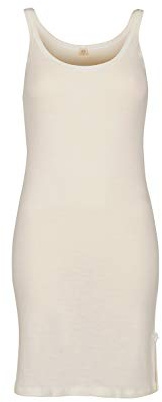 Dilling Damen Trägerkleid Bio Merinowolle 100% Naturfaser Nachtkleid Unterkleid Atmungsaktiv Wärmend Weich Stillfreundlich