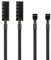 PWM Lüfter-Hub-Kabel, 2er-Pack, 4-polig, Computer, CPU-Gehäuse, Lüfter, Splitter, 5 Port, 1 zu 5 Lüfter für 3-poligen Computer, PC-Gehäuse, 4-poliger PWM Lüfter, ITX, Mining-Rig-Frame-Gehäuse