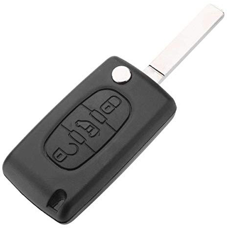 Clé Plip 3 Boutons Camion Compatible avec Ducato Doblo Scudo Fiorino Partner Expert Bipper Boxer Dispatch Berlingo CE0536 Utilitaire Coque Télécommande @Pro-Plip