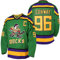 Men Mighty Ducks 33 Greg Goldberg 96 Charlie Conway 99 Adam Banks Stitched Ice Hockey Trikots, 96 Green, 3XL, 96 Grün, 3XL