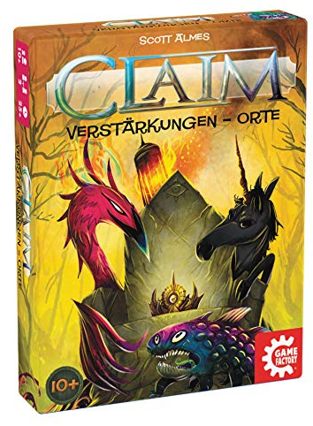 Game Factory 646263 Claim, Kartenspiel, Stichspiel Erweiterung, Verstärkung Orte