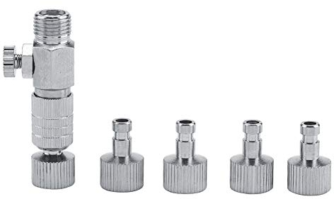 Heaveant Airbrush Fitting, 1/8 Zoll Airbrush Schnellkupplung, Schnellverschluss Verbindungsstück, Airbrush-Adapter mit 4 Steckern für Kompressor & Airbrush Schlauch