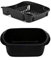 Plastic Large Washing up Bowl and Dish Drainer Rack Kitchen Plate Holder Set of 2 (Black)