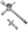 2pcs Aluminium Cross Wrenches Sleeve 4mm 5mm 5.5mm 7mm 8mm 10mm 12mm 17mm Glow Plug Socket Hex Driver Hexagon Spanner Wheel Repair Tools for RC Model Car Truck Crawler