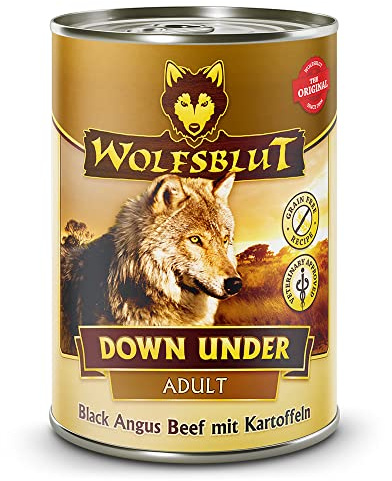 Wolfsblut - Down Under - 6 x 395 g - Black Angus Beef - Nassfutter - Hundefutter - Getreidefrei