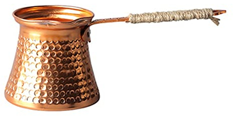 KVSERT Cafetière turque en cuivre pour 3 personnes - 200 ml - Accessoire décoratif fait main
