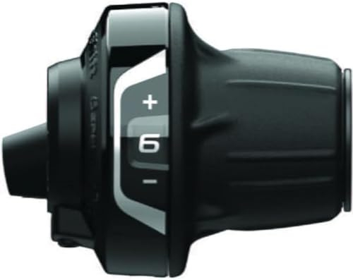 SHIMANO Slrv4006r SL-RV400 Revo Manette Vitesses pour droitier, avec Affichage Optique Unisexe, Noir, 6-Speed