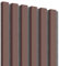 KLEMP Wandpaneele – Lamellenleisten aus MDF auf Filz 30x275 cm, Wandverkleidung zur Montage mit Kleber oder Klebeband auf schwarzem Untergrund 6er-set Puderrosa
