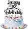 Sumerk 1 Pack Silver Roller Skate Happy Birthday Cake Topper Roller Skate cake topper Rolling Retro Girl Club Hip Hop Theme Party Cake Decoration Supplies for Kids Boys Girls