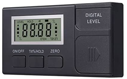 OUSIKA Digitaler Gehrungssägen-Winkelmesser mit 2-seitigem Neigungsmesser, Mini-Elektronik-Wasserwaage for Tischkreissäge Winkellehre