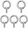 Mesybveo 5 Pezzi M8 Bullone Occhiello, 304 Vite ad Anello, Golfari Acciaio Inox, Filettatura Maschio Bullone ad Anello, Anello di Sollevamento Bulloni Acciaio Inossidabile per Fissaggio e Sospensione