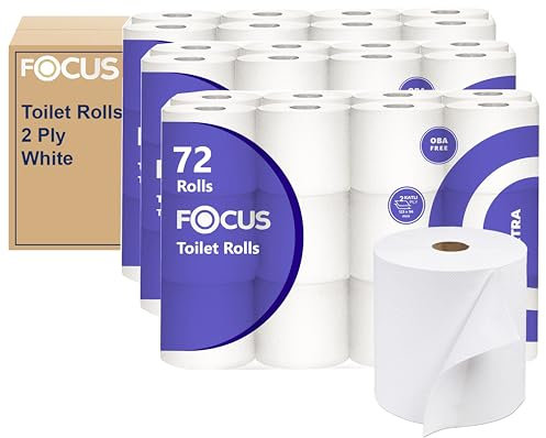 A406 High Capacity Toilet Paper Rolls Ultra Strong Extra Soft White Bath Tissue Bathroom Family Rolls Toilet Tissue Paper 2 Ply (White-2ply.48 Rolls)