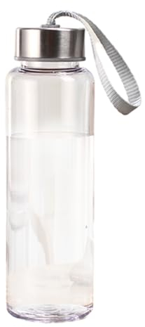 fxwtich Bouteille d'eau portable en plastique 300/400/500 ml portable légère et pratique pour le sport, l'eau, le café, le thé, les collations pour la randonnée, le camping, le pique-nique (500 ml)