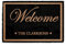 Personalised Doormat (120cm x 180cm) Large, Customise with Name, Initial, Text, Coconut Core Fibre Heavy Duty Mat, Rug, Family Name Welcome Dots Indoor Natural Coir Regular Door Mat