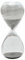 Sharplace Sanduhr aus Glas, 10 Minuten, Heimdekoration, Schreibtisch-Timer, dekorative Sanduhr aus Glas für Regal, Küche, Büro, Schrank, Graues Silber