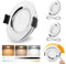 GeyouLux LED Einbaustrahler 12V Dimmbar Touch-Control, 3000K-4000K-6000K LED Spot 12V,IP44 Einbauleuchten, 3W Einbauspots 58-62mm für Wohnmobil Wohnwagen Kleiderschrank, Chrom 3er Set