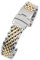 StrapHabit Ersatz-Uhrenarmband für Q Timex, passend für 36 mm, 38 mm, 40 mm, M79, GMT, Chronograph – TQ18 Schnellverschluss-Perlen von Reisarmband, Edelstahl, Vintage-Bor, 18 mm, zweifarbig