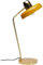 Kare Design Tischlampe Demi Gelb, Gold, Stahl Gestell, Moderne Tischleuchte, Büro, Wohnzimmer, Schlafzimmer, Office, kein Leuchtmittel inklusive, 56x28x22 (HxBxT)