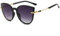 TYUVIVO Cat Eye Damen Sonnenbrille mit großem Rahmen Herren Sonnenbrille Damen Brille, schwarz grau, Einheitsgröße