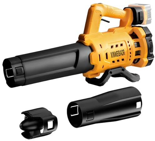 Soffiatore per foglie senza fili fino a 480 CFM per batteria DeWalt da 20 V (senza batteria), soffiatore elettrico con motore brushless, bloccabile per mantenere velocità 190 MPH, soffiatore portatile