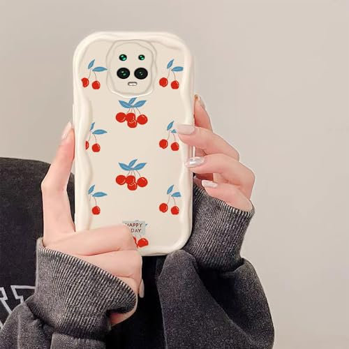 PAIXIKYZ Compatible avec Xiaomi Redmi Note 9S/Redmi Note 9 Pro Coque Silicone Souple Design Ondulé Lisse et Crémeux
