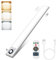 ALUSSO Unterbauleuchte Küche, Dimmbar Wiederaufladbare Bewegungsmelder Schrankleuchten, Warmweiß/Neutralweiß/Kaltweiß Einstellbar Schranklicht, 30cm USB Aufladbar Nachtlicht für Treppe, 1 Stück