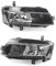 GBJHYRTR Auto LED Nebelscheinwerfer für Golf 7 A7 MK7 2013 2014 2015 2016 2017 5GG941661 5GG941662, Transparent Linse ABS DRL Tagfahrlicht Front Stoßstange Blinker Mit Glühbirnen,1 Pair-A