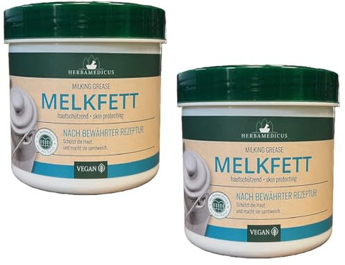 Herbamedicus Melkfett langbewährte Hautpflegemittel, 2x 250ml