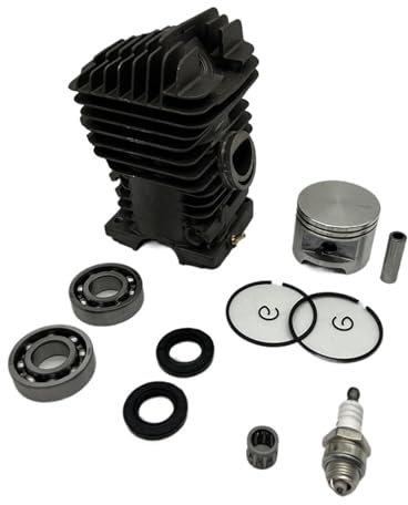 NFJNFCF Kit de joint d'huile de roulement de vilebrequin de piston de cylindre de 46MM 47MM 49MM compatible avec les pièces de rechange de tronçonneuse de jardin Stihl MS290 MS310 MS390 029 031 039(MS