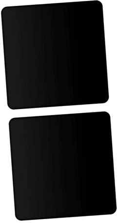 Holibanna 2piezas Accesorios para Tableros Fotográficos Placas De Espejo Acrílico Color Negro para De Joyería y Maquillaje Sesiones De Fotos