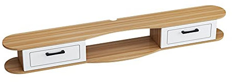 Generisch Mobiler TV-Stand, zur Aufbewahrung von DVD Blu-ray Player Closet Door Closed Design Box Cable Box, Holz-Set-Top-Box Multimedia-Regal