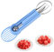 Watermelon Cutter Slicer Tool, Plastic Stainless Steel Knife Melon Baller Scoop Set Practical Kitchen Scooper Gadget Kit for Making Juice Fruit Salad Creative Fruit Presentation (Blue)