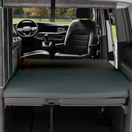 Black Forest Fox Spannbettlaken VW Ocean T7 California Faltbett/Folding Bed Oeko-TEX® VW Ocean T7 California Grau