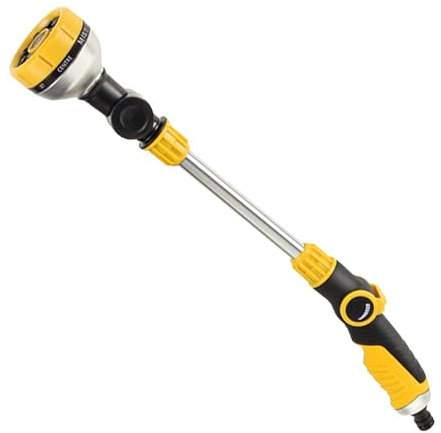 Gartenbrause Blumenampel-Gießstab Gartenspritze Handbrause Garten Schlauch 8 Sprühbilder Bewässerung Zauberstab Sprühdüse Abnehmbar Gelb für Garten Bewässerung