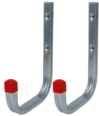 2 x 150mm Large Storage Wall Hooks 85kg Galvanised Steel, Garages, Ladders & Tools