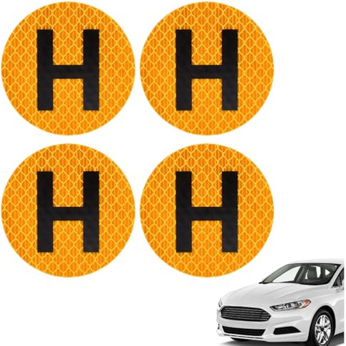 PBAHAUP Historisches Fahrer Aufkleber Set, 4 Stück Premium Aufkleber für Oldtimer Liebhaber, Reflektierend & Wetterfest für Innen und Außen, Inklusive Digitaler Vorlage