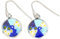 Runde Millefiori-Ohrringe -Silber