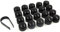Partsdealers® Runde Radmutterabdeckungen GEMACHT FÜR Audi A1, A3, A4, A5, A6, A7, A8, TT, Q3, Q5, Q7 17 mm (Glänzend schwarz)