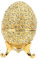 Handbemaltes Mini-Faberge-Ei mit reichem Emaille und funkelnden Strasssteinen Schmuckschatulle (Gold)